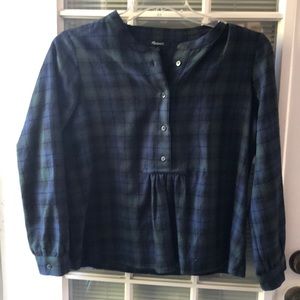 MADEWELL flannel ladies crop